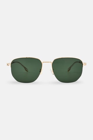 Boss Men BOSS 1538 Geometric Sunglasses, Gold