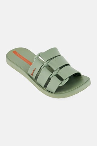 Women Bold Fem Slip On Slippers, Green