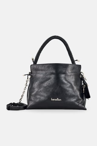 Women Brand Logo Cross Body Bag, Black