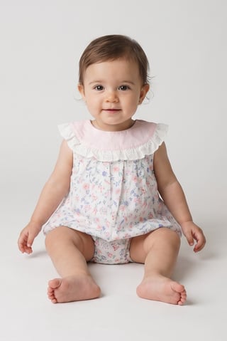 Toddlers Girl Floral Print Bodysuit, Multicolor