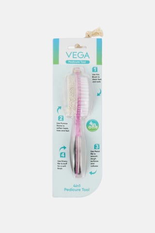 4 in 1 Foot Pedicure Brush Pumice Stone, Purple