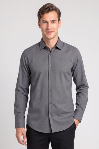 Men Regular Fit Allover Print Long Sleeve Casual Shirt, Multicolor