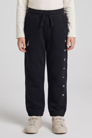 Toddlers Girl Brand Logo Sweatpants, Navy