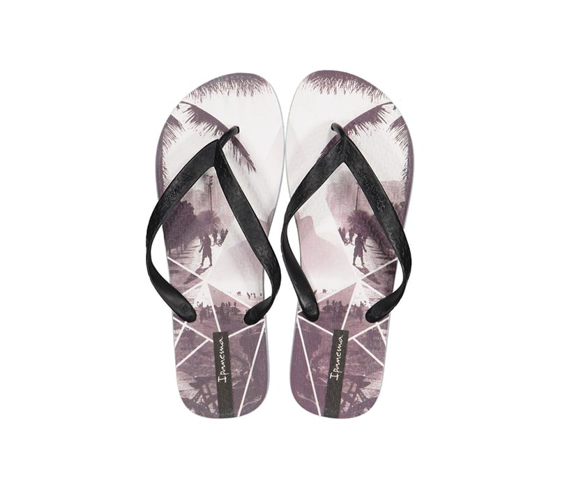 Men Ipanema Clas Urbana Masc Slippers, White and Black
