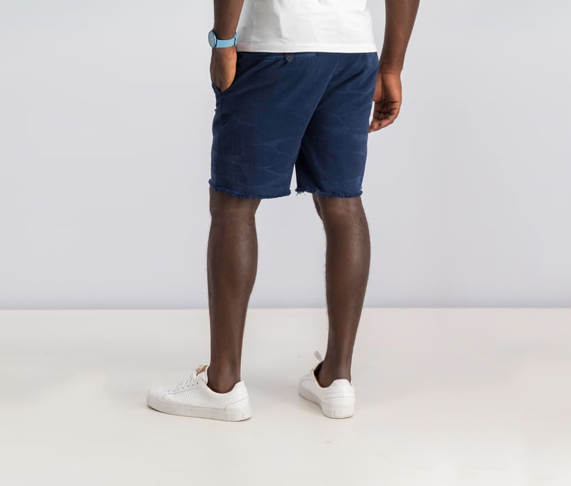 Mens Relaxed Fit Twill Shorts, Newport Navy