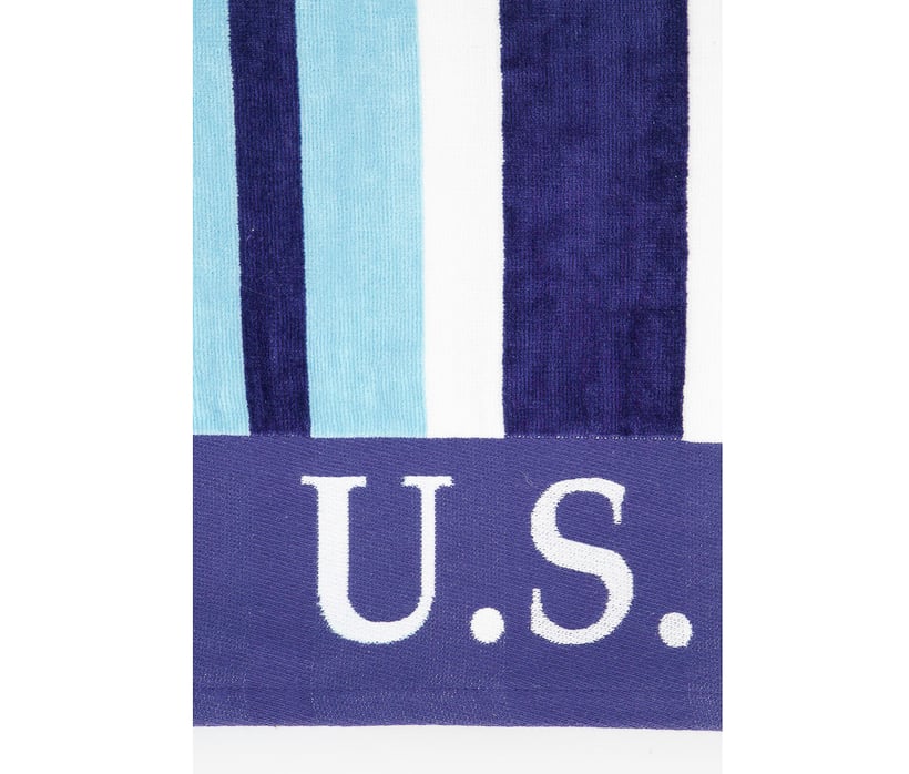 Striped Nautical Design Lofty Beach Towel, Blue Combo