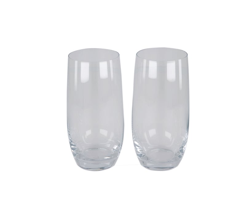 2 Pieces Tumblers Glass, Clear