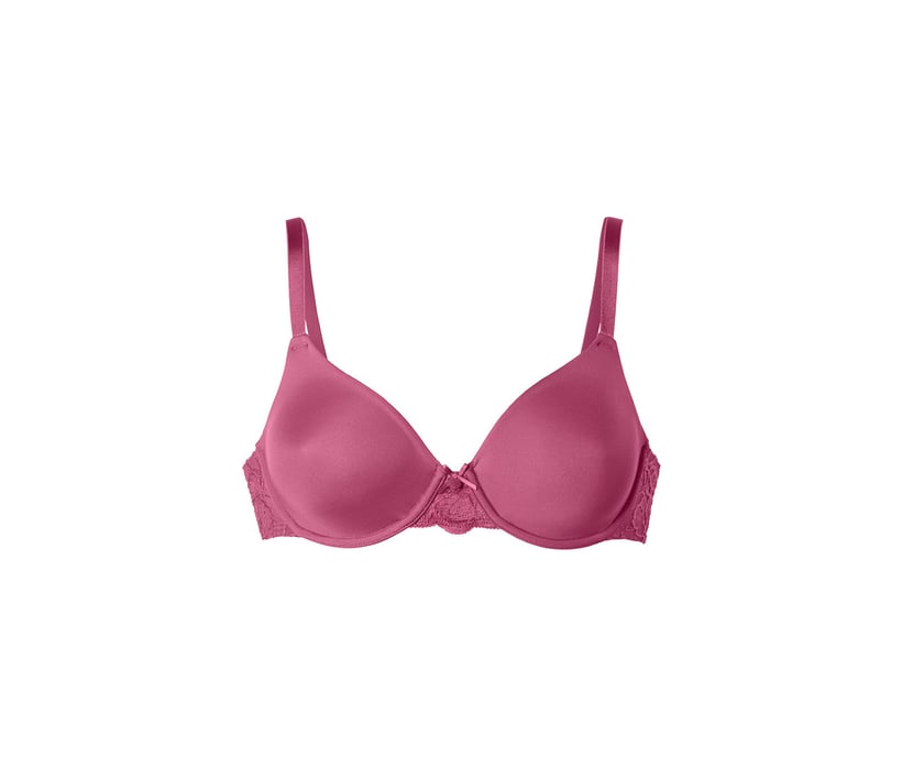 Women Non Padded Plain Underwire Bra, Berry