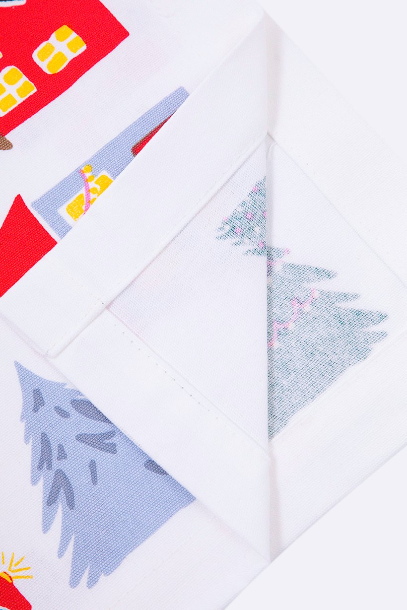 Table Runner 40 x 180 cm, White Combo
