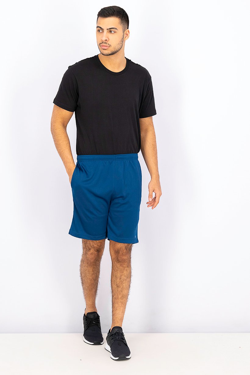 Men Sportswear Fit Outdoor Shorts, Teal Blue