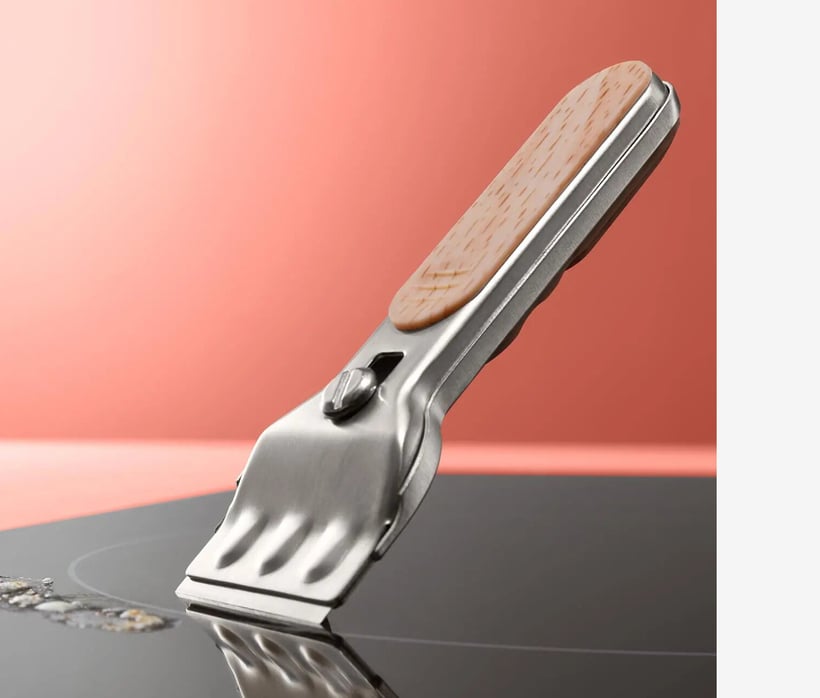 Buy Tchibo Stainless Steel Scraper, Silver and Beige Online | Brands ...