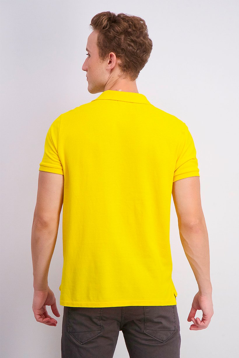 Polo Ralph Lauren Men Slim,Fit Polo Shirt, Yellow