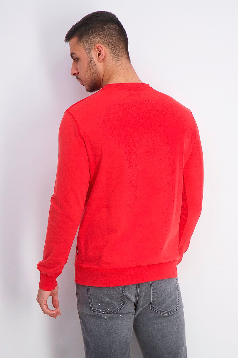 Buy Sorbino Men Brand Logo New York Pull Over Sweatshirt, Red Online ...