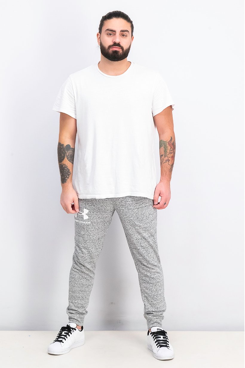 Men Sport Fit Training Sweatpants, Light Grey