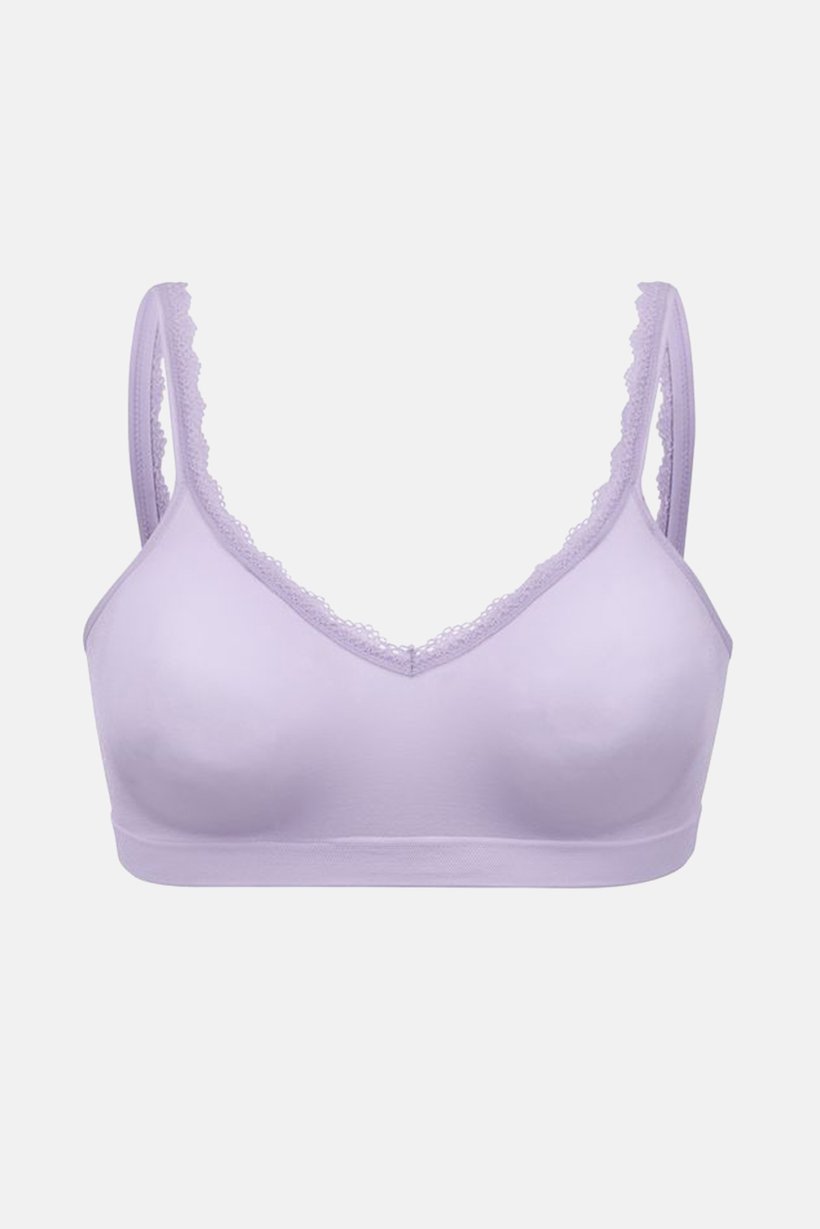 Women Non Padded Seamless Bra, Lilac