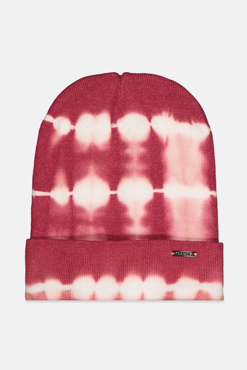 Women Tie Dye Beanie, Maroon