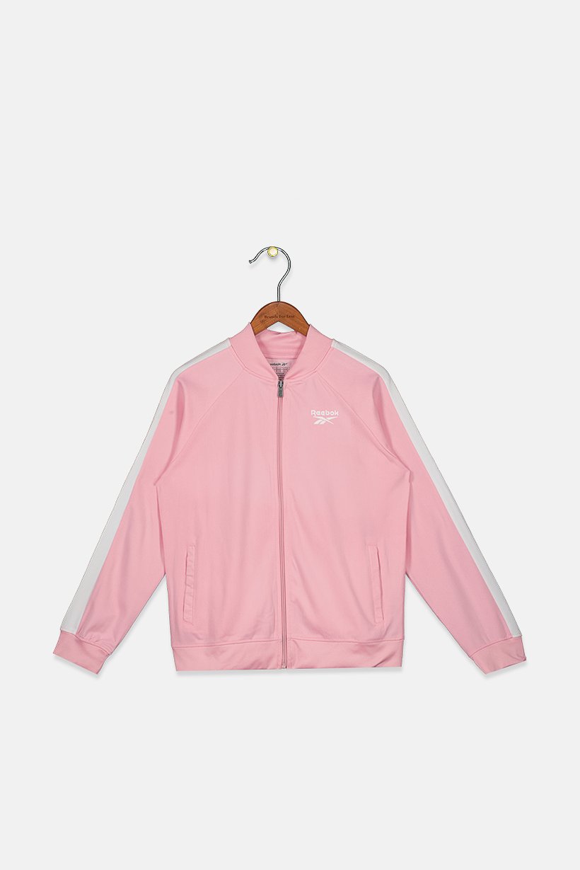 Kids Girl Full Zip Long Sleeves Jacket, Pink