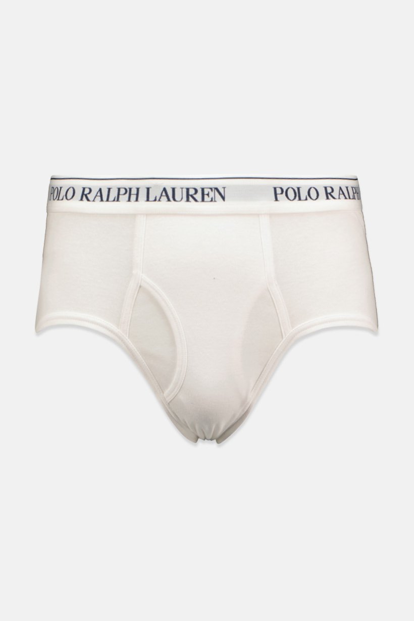 Polo Ralph Lauren Men 4 Pieces Brand Logo Brief, White