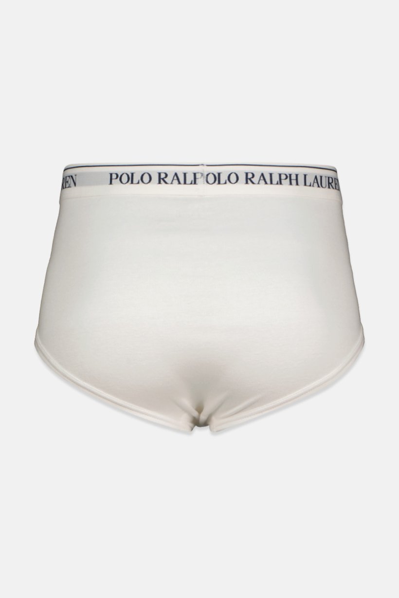 Polo Ralph Lauren Men 4 Pieces Brand Logo Brief, White
