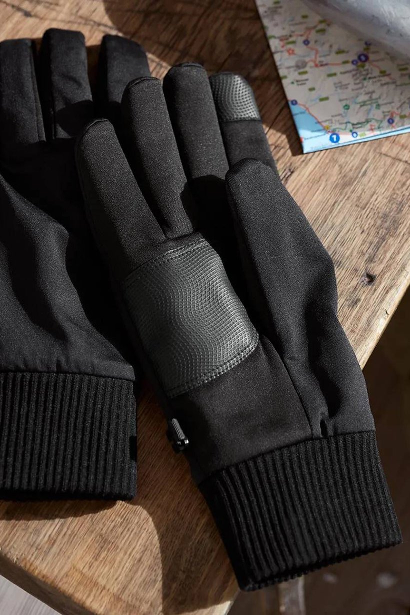 Men Soft Shell Gloves, Black