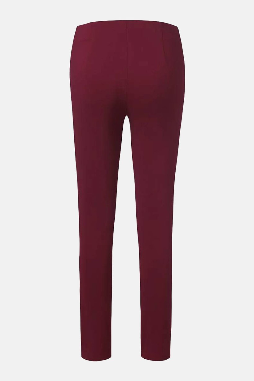 Women Regular Fit Stretchable Plain Pants, Red