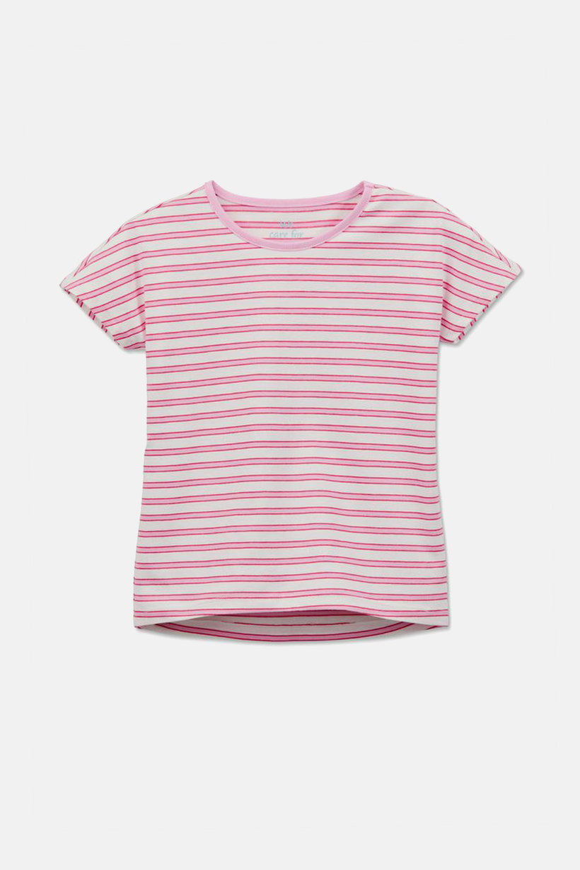 Toddler Girls 2 Pairs Printed Top And Short Pajama Set, Pink
