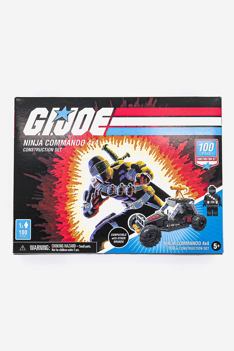 Buy G.I. Joe 100 Pieces Ninja Commando 4 x 4 Construction Set, Black ...