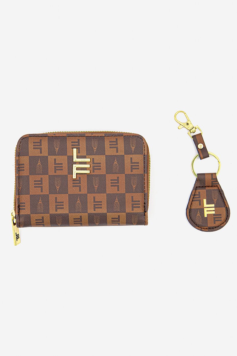 Buy London Fog Women Signature French Zip Wallet And Key Fob Set 20 L x ...