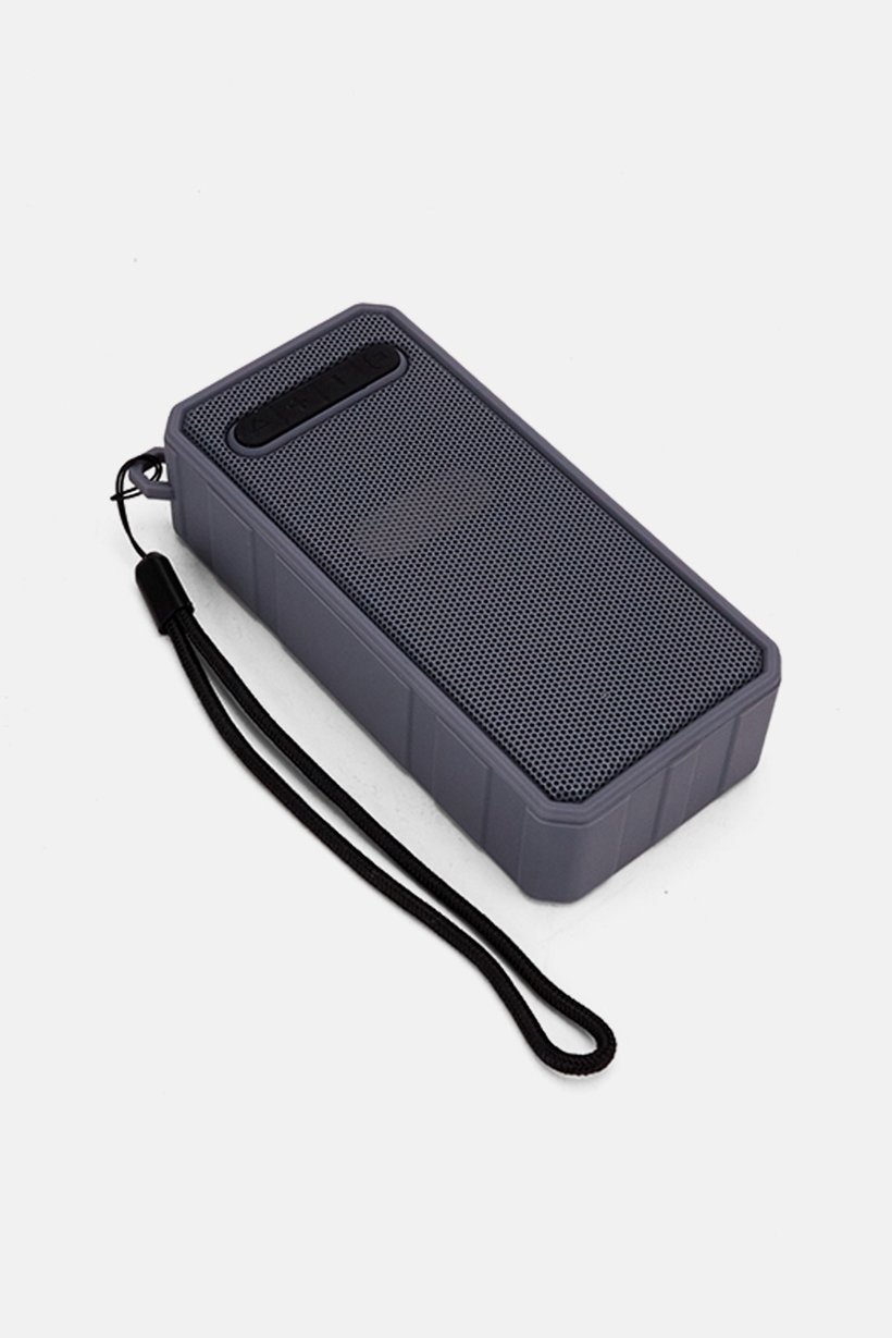 Buy SoundBound Small Rugged Grill Rectangular Bluetooth Speaker, Grey ...