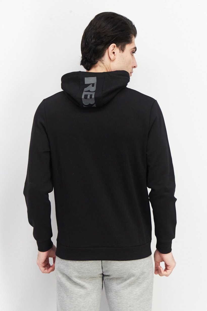 Men Sportswear Fit Long Sleeves Training Sweatshirt, Black Combo