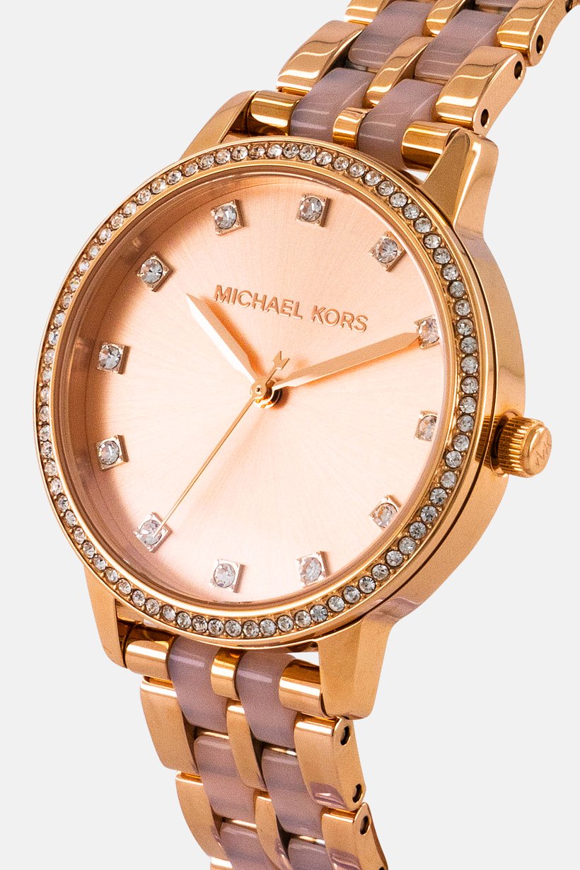 Buy Michael Kors Women MK4396 Analog Gold Dial Watch, Rose Gold Online ...