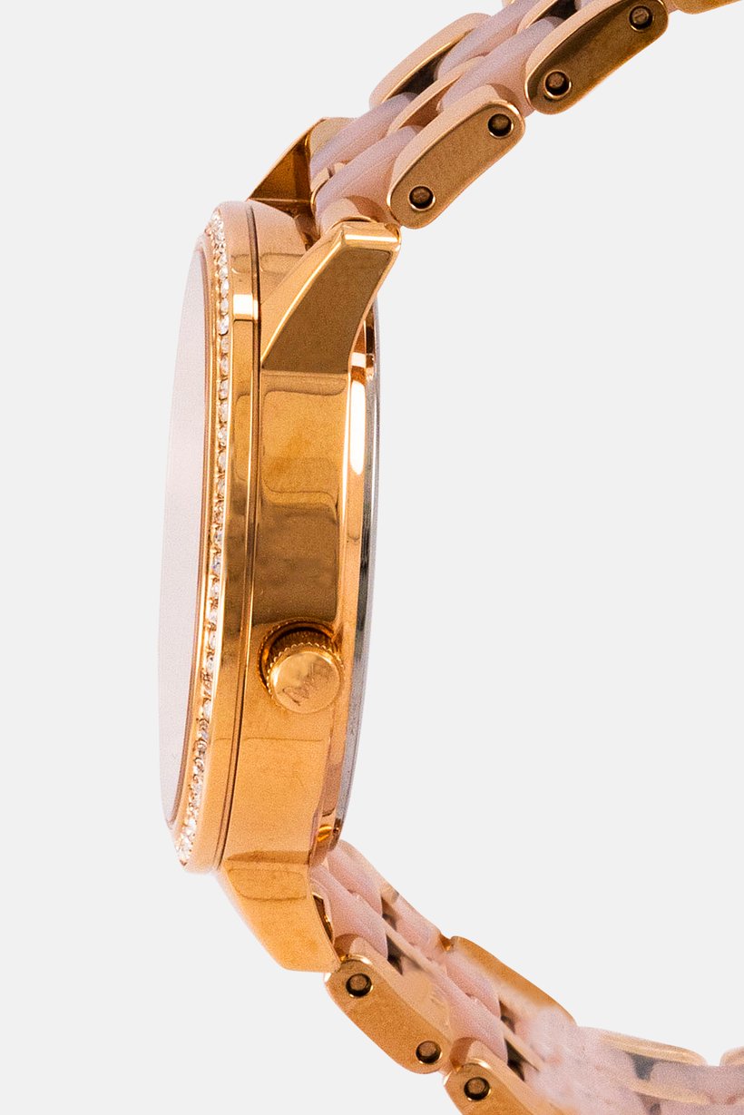 Buy Michael Kors Women MK4396 Analog Gold Dial Watch, Rose Gold Online ...