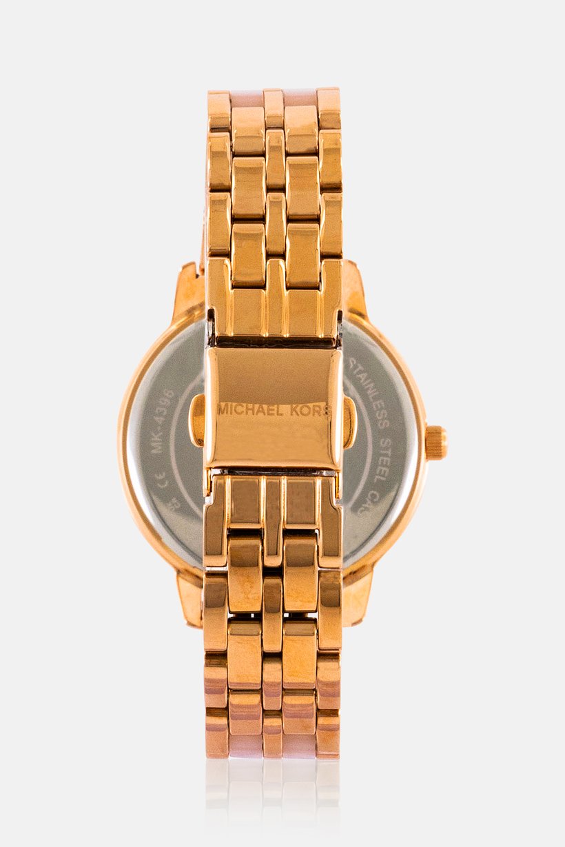 Buy Michael Kors Women MK4396 Analog Gold Dial Watch, Rose Gold Online ...