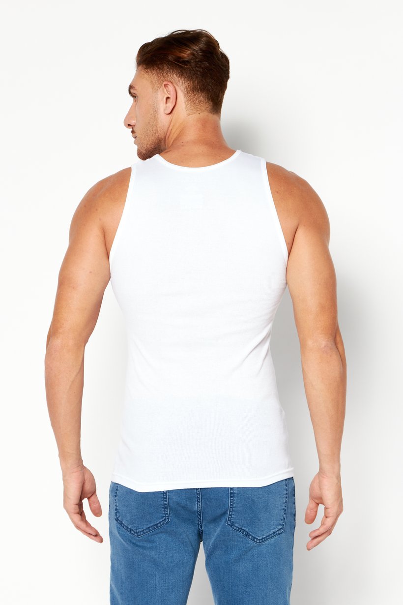 Polo Ralph Lauren Men 3 Pack Classic Fit Sleeveless Embroidered Logo Tanks Top, White