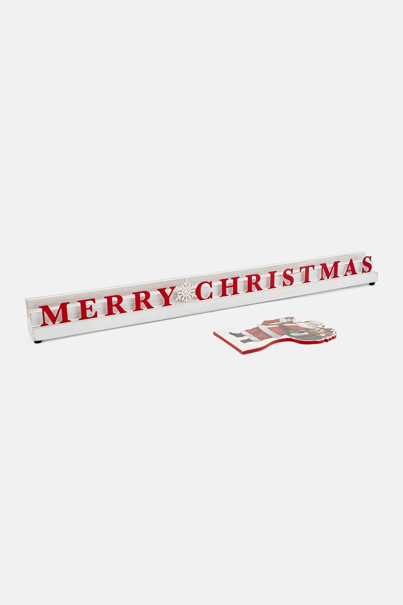 Merry Christmas Photo Card Holder, Red