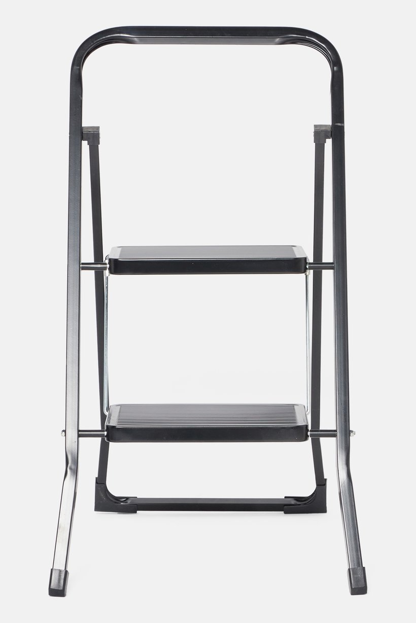 Buy Farberware 2 Step Foldable Metal Ladder, Black Online | Brands For Less