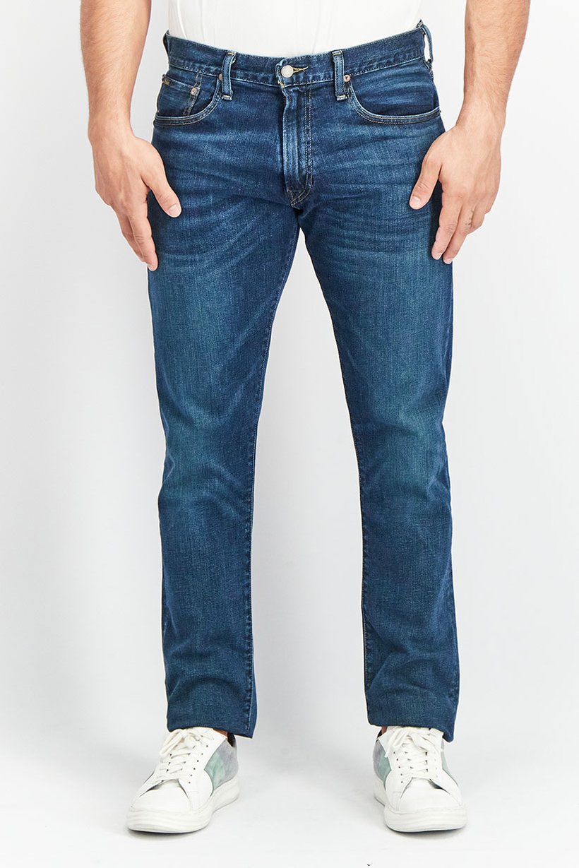 Polo Ralph Lauren Men Slim Fit Medium Washed Denim Jeans, Blue