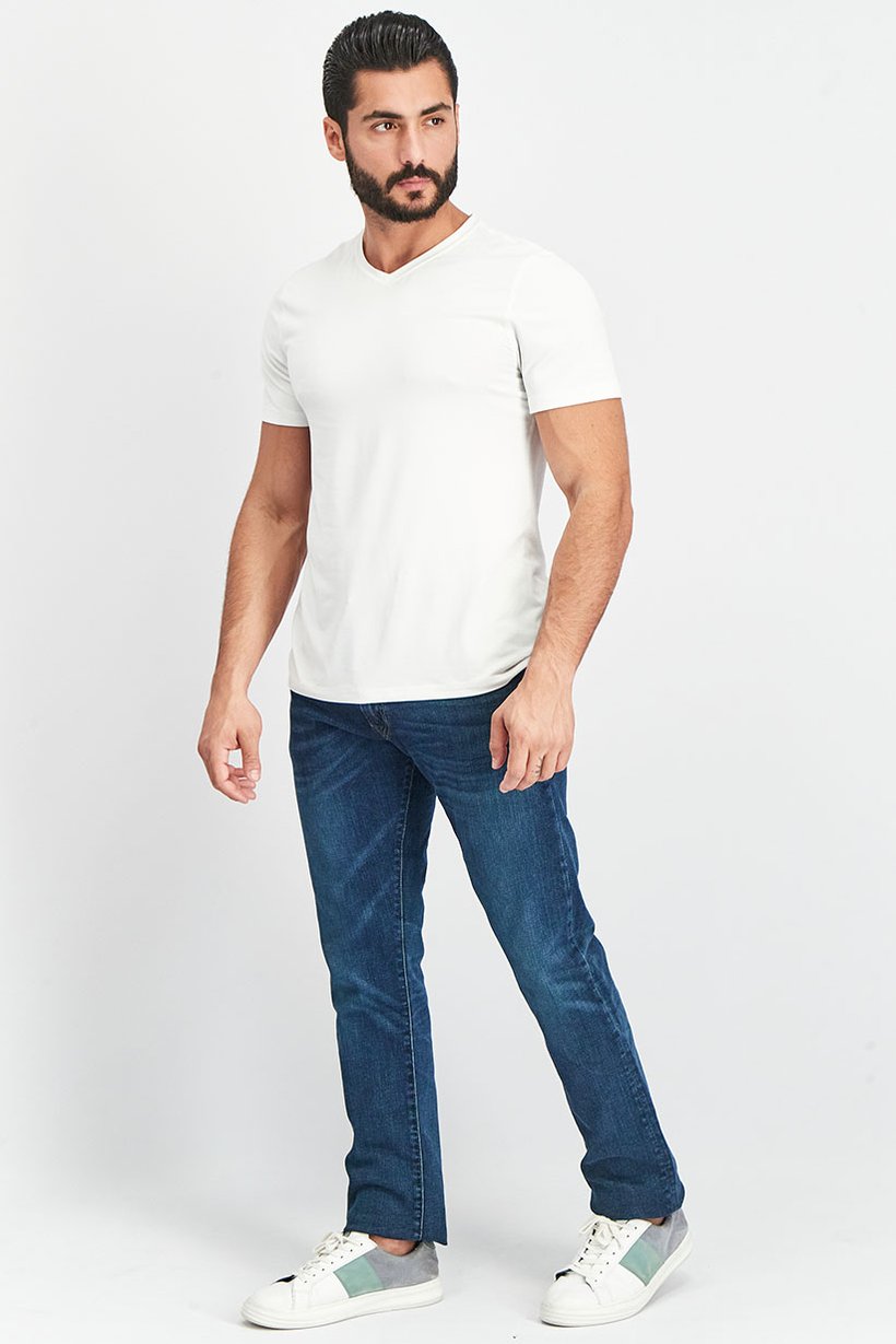 Polo Ralph Lauren Men Slim Fit Medium Washed Denim Jeans, Blue