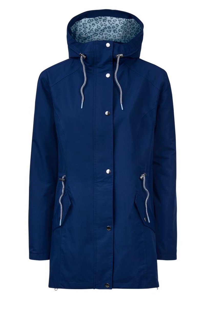 Maternity Solid Rain Jacket, Navy