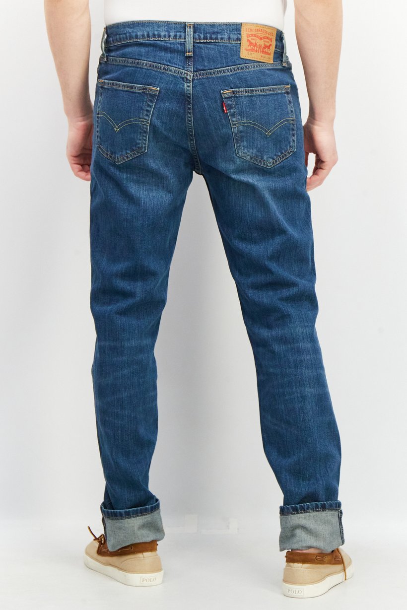 Buy Levi's Men Regular Fit Wash Stretchable Denim Jeans, Blue Online ...