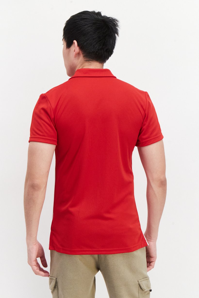 Men Sportswear Fit Short Sleeve Training Polo Shirt, Red