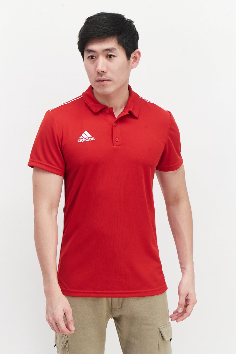 Men Sportswear Fit Short Sleeve Training Polo Shirt, Red