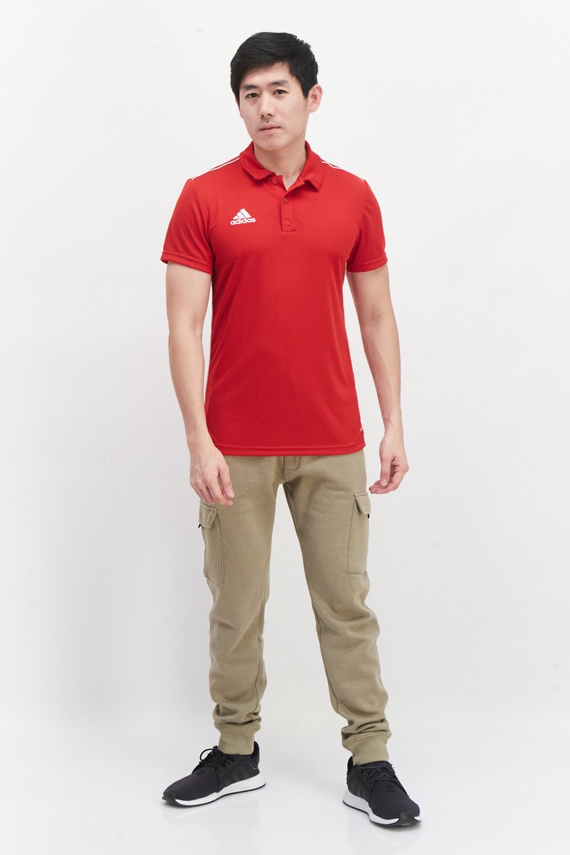 Men Sportswear Fit Short Sleeve Training Polo Shirt, Red