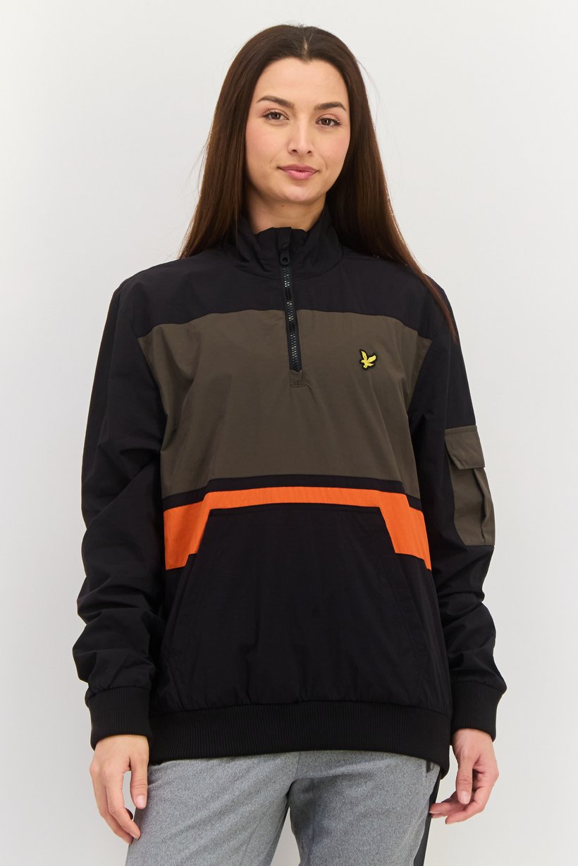 Women Embroidered Logo Softshell Jacket, Black