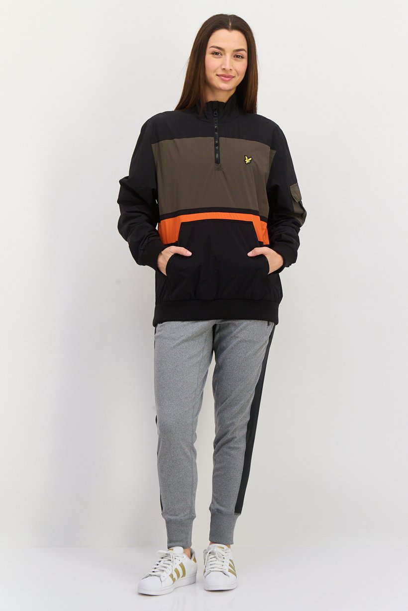 Women Embroidered Logo Softshell Jacket, Black