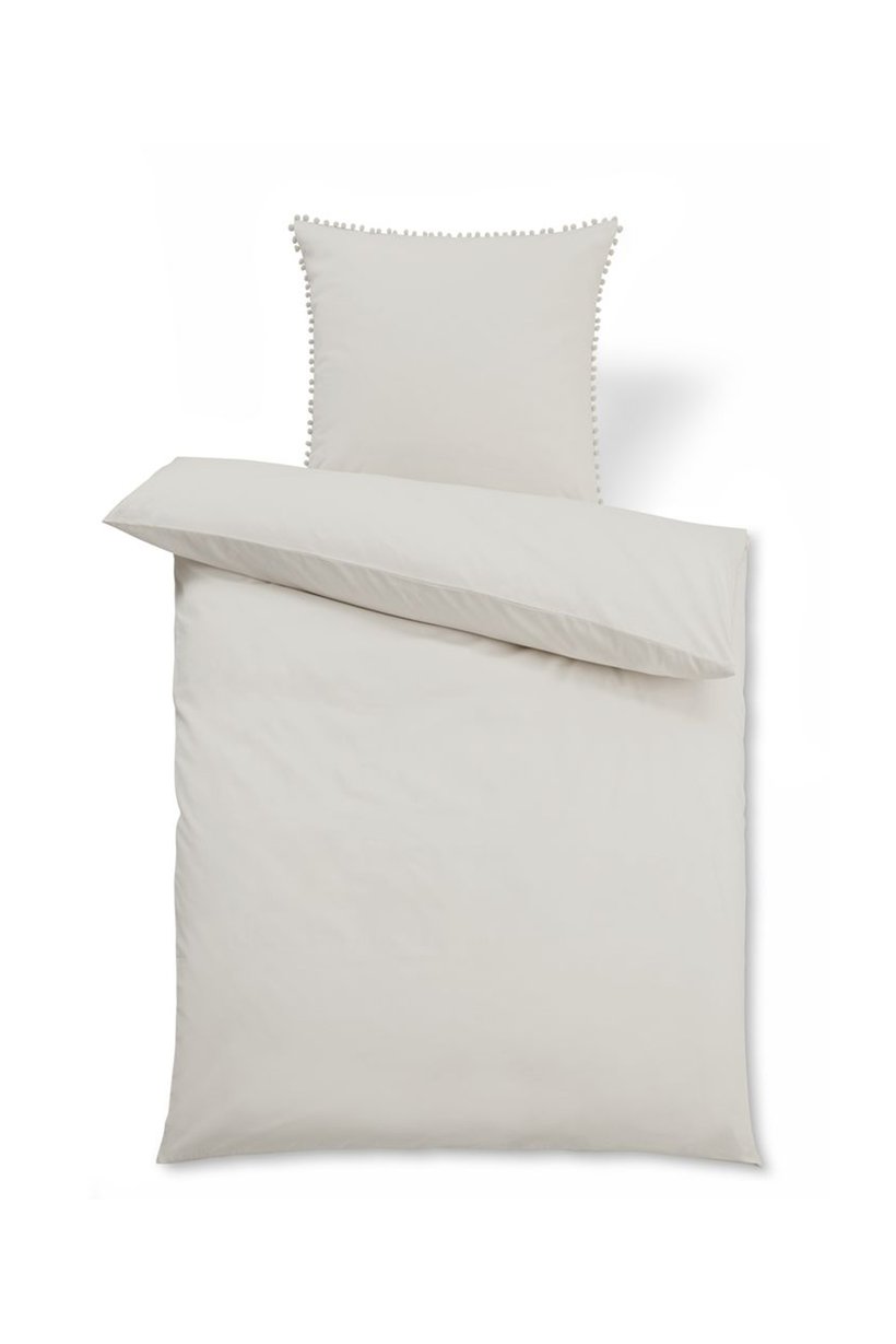 Single Plain Duvet Set 135 x 200 cm, Cream