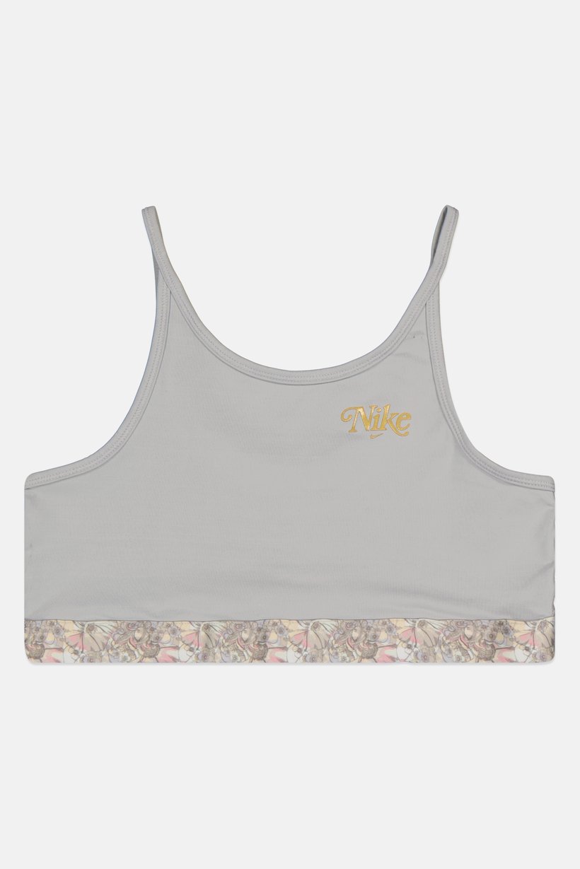 Kids Girl Non Padded Training Sports Bra, Light Grey