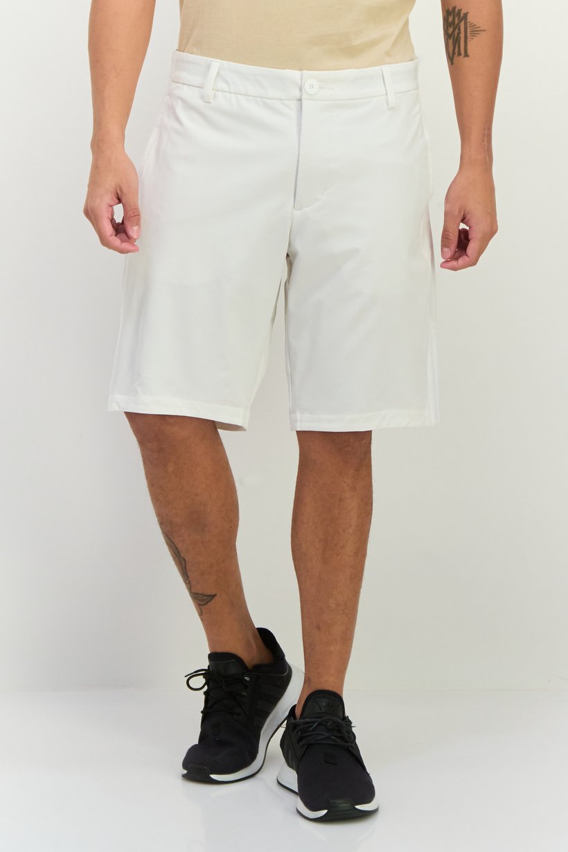 Men Sportswear Fit Golf Shorts, White