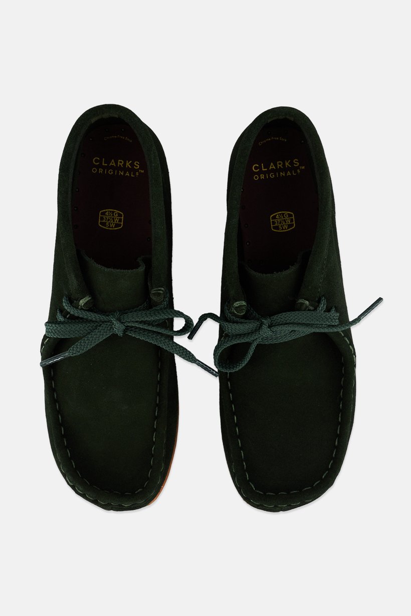 Kids Boy  Wallabee Lace Up Ankle Boots, Green