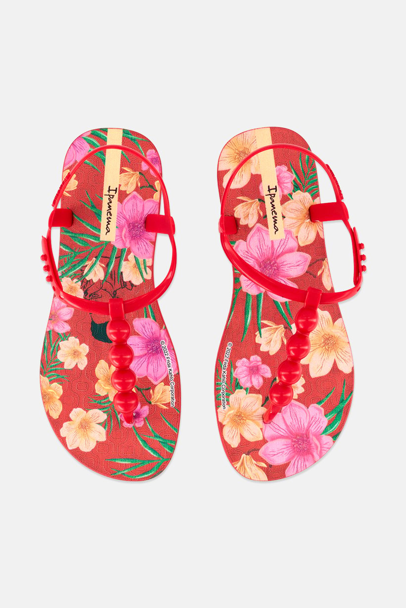 Women Adjustable Buckle Closure Sandal,  Red Combo